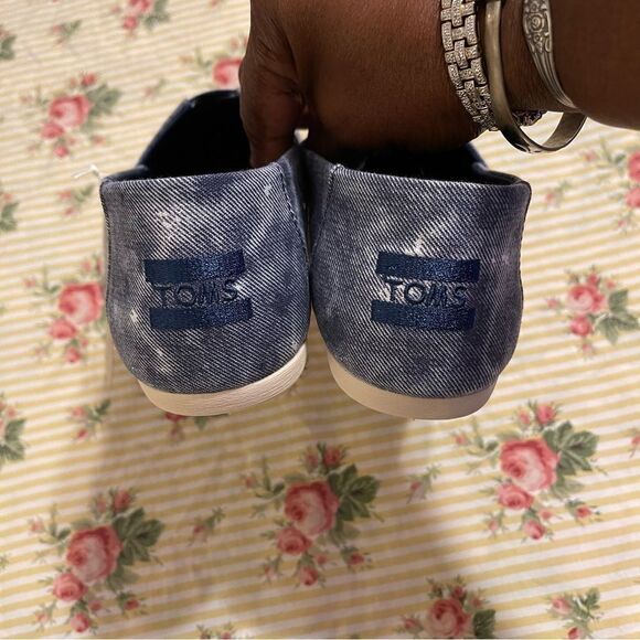 TOMS - Navy Distressed Alpargata - Women’s - Picture 3 of 6